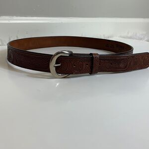C.L. Genius leather brown belt size 38